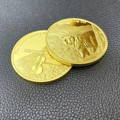 China Other Custom Embossed Brass Silver Gold 3D Metal Souvenir Coin for sale