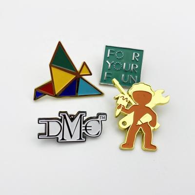 China American Design Your Own Custom Metal Crafts Gold Plated Apparel Hat Anime Metal Hard Enamel Pins Custom Lapel Enamel Pin for sale