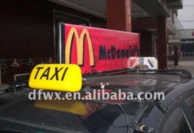 China pp slim taxi light box/new slim top taxi light box ads light box/taxi/taxi/advertising light box for sale