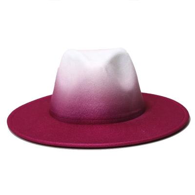 China OEM Sombrero Fieltro Aleman Mujer Jazz Wide Brim Fedora Hats CVDER Fashion Meat Pie Music Hat Men Winter Child Cap for sale