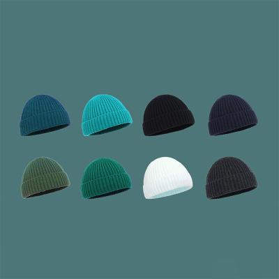 China CVDER Fall Hats Merino Wool Beanie Cap OEM Flip Beanie Best Price Knitting Men Ponytail Winter Hats for sale