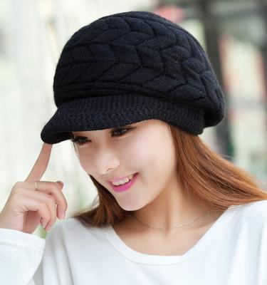 China CVDER Embroidery Beanie Gorra Foxes ODM COMMON Beanie Gorra Altas Calidad Silk Wool Striped Hats Women Winter Hats for sale