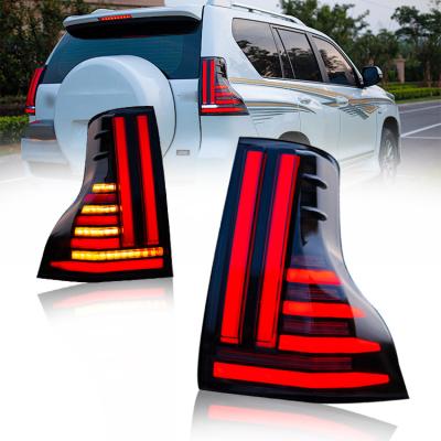 China PC+ABS Wholesales Hot Selling High Quality Auto Lighting System Taillight Modified Taillights For Toyota Prado 2010 Up Car for sale