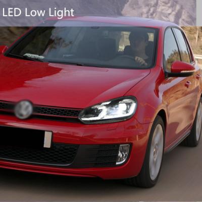 China PC+ABS 2022 Wholesale Price Auto Headlight System Light Modified Head Light For Volkswagen Golf6 2009-2012 for sale