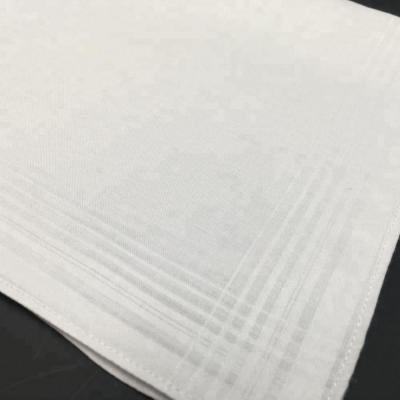 China Wholesale sem cotton cotton handkerchief. white men's soft high quality satin fabric stripe for sale