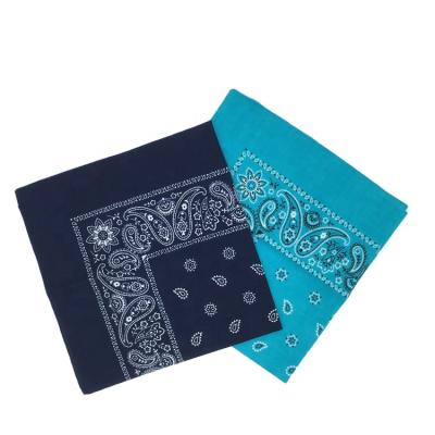 China Dog Cozy Bohemian Light Blue Ice Blue Bandana Cotton Bandana Cooling Bandana for sale