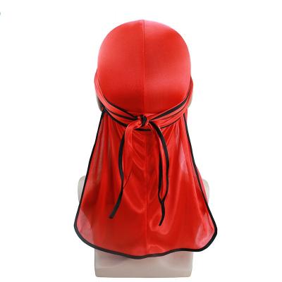 China Custom logo comfortable durag hat elastic durag du-rag best for waves for sale