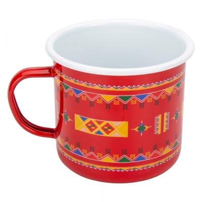 China Viable enamel camping mug 12OZ sold well AVON enamel cup ollas de peltre enamel jug for sale