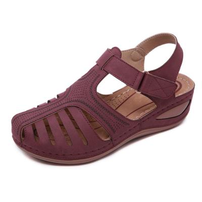 China Unique Anti-odor Dropshipping Shoes China Factory Sandals PU Women's Stylish Walking Sandals for sale