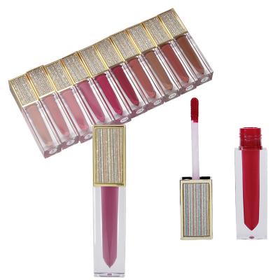 China 20 Colors Waterproof Custom Glitter Lip Gloss Glossy Lip Gloss Private Label for sale