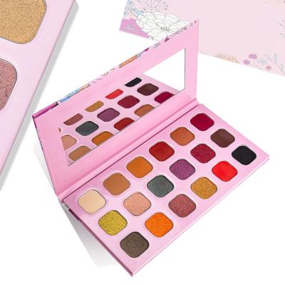 China Waterproof Private Label Make Up Cardboard Eyeshadow Cosmetics No Logo Vegan Shimmer Matte Eyeshadow Palette for sale