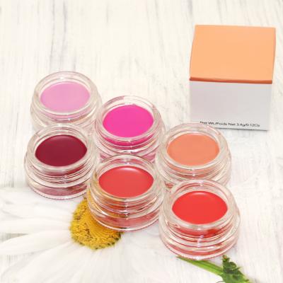 China Custom Plain Cream Waterproof Blush Private Label Vegan Blushes Makeup Blusher for sale