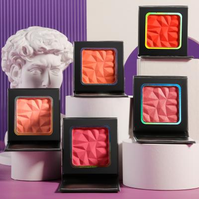 China 5 Waterproof Blushes Private Label Mini Portable Beautiful Blush Palette 8 Highlighter Bars for sale