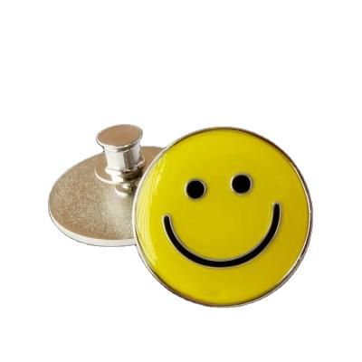 China China Custom Design Metal Lapel Pin Smiley Mirrored With Butterfly Pin for sale