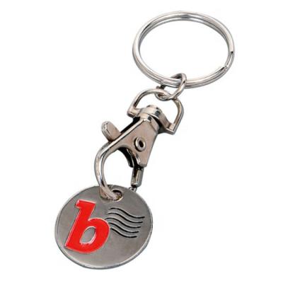 China Promotion & Remembrance& Round Business Gift Trolley Coin Promotional Gifts Custom Metal Logo Key Holders Wholesale for sale