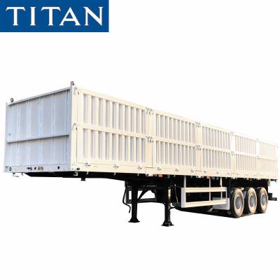 China China Truck Trailer 60 Ton Sidewall Cargo Semi Trailer For Sale In Mozambique for sale