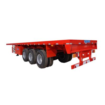 China Carry Container 3/4 Axle 40/60Ft Flat Bed Trailer Truck Trailer For Sale In Nigeria for sale