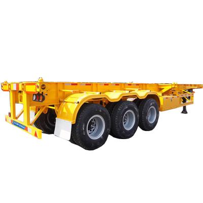 China To Carry 20ft/40ft/45ft Containers Tri Axle Shipping Container Chassis Trailers For Sale Price for sale