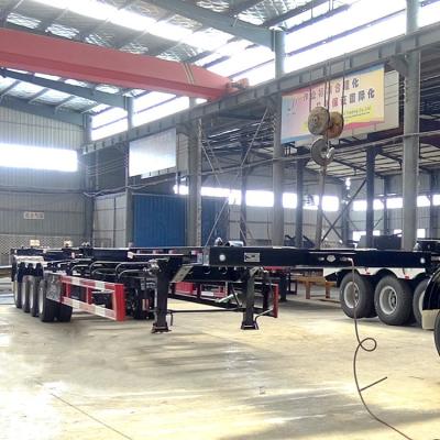 China To Carry 20ft/40ft/45ft Containers Skeleton 40ft Container Chassis Bhachu Trailers Prices Near Me for sale