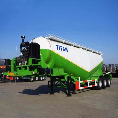 China 40 Ton Dry Cement Banana Shaped Bhachu Trailer Truck Trailer 2 Units For Sale In Kenya for sale