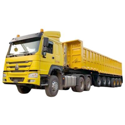 China Dump Truck Trailer 6 Axle 45Cubic/CBM End Tipper Truck Trailer For Sale In Ghana With Best Price for sale