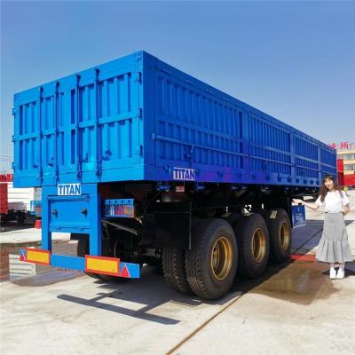 China Truck Trailer 3 Axle Semi Side Tipper Dump Trailer For Sale In Namibia With Cheap Trailer for sale