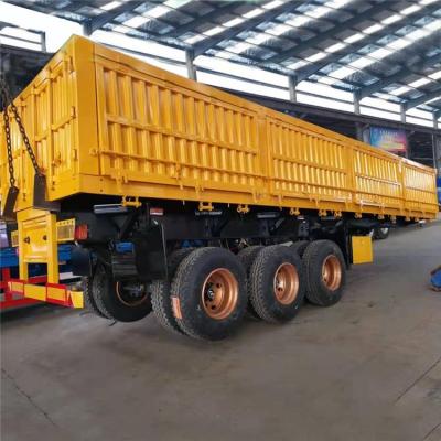 China Tri Axle Side Tipper Dump Trailer Truck Trailer For Sale With 34 Ton Capacity In Zimbabwe for sale