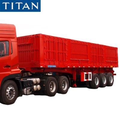 China Truck Trailer Side Dump Trailer Capacity 34 Ton Side Tipper Trailer For Sale for sale