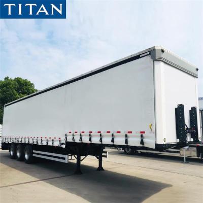 China 40/45/53 ft Curtain Trailer Tautliner Side Curtain Truck Trailer 3 Axle For Sale for sale