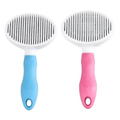 China Factory Wholesale Viable Pet Hair Remover Polisher Brush Self Cleaning Grooming Automatic Pet Comb For Dogs Cats for sale