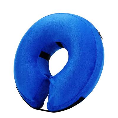 China Customized Viable Hollow Out Protective Cone Soft PVC Recovery Pets Cat E-Collar Elizabethan Inflatable Dog Collar for Dogs and Cats for sale