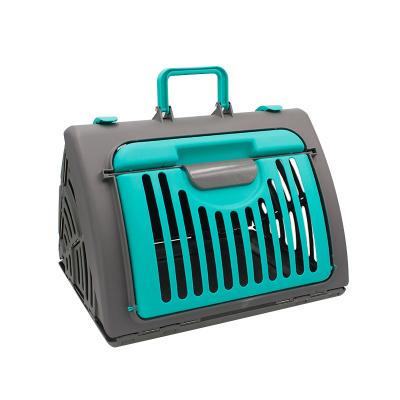 China Foldable Box Cat Dog Carrier High Quality Viable Outgoing Handbag Lightweight Triangle Portable Pet Carrier Travel Cage for sale