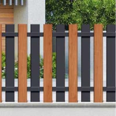 China Easily Assembled Decorative Garden Fences Villas Wood Looking Vertical Fence Panels for sale