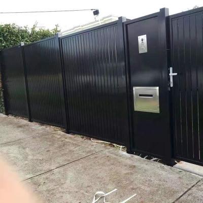 China Easily Assembled Fencing Designs Temporary Blade Canopy Shutter Barrier Screen Aluminum Fence Panel for sale