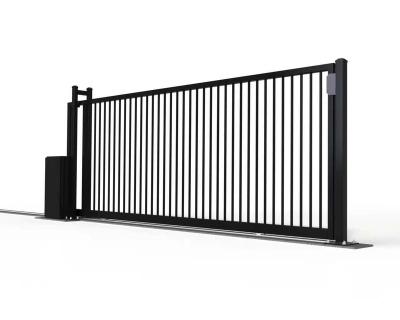 China Strong Security Modern Industrial Front Entry Automatic Sliding Steel Door for sale