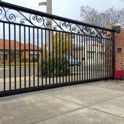 China Modern Iron Main Gate for House Front Driveway Sliding Gates for sale