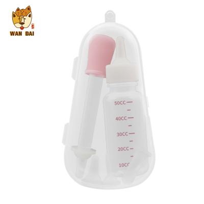 China Viable Pet Care Product Portable Pet Milk Bottle Paste Dispenser Pets Syringe Medicine Feeder Blue Pink New for sale