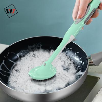 China New Low Price Brush Loop Design Kitchen Cleaning Brush Scrubber Viable Convenient Hanging Kitchen for sale