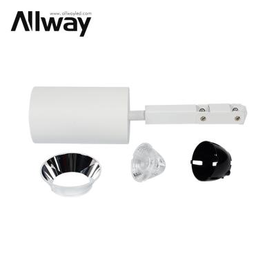 China Allway Modern Lamp Body Only Customize 3000K 4000K 6000K Adjustable Focus Track Lamp LED Track Light Fixture Housing for sale