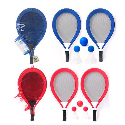 China Sports Toy Ao Jie sports toys kids racket tennis set plastic badminton tennis racket kids tennis toy for sale