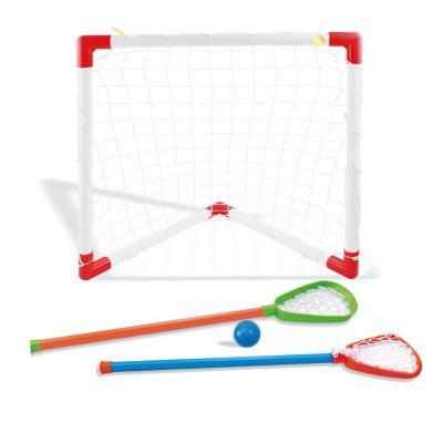 China plastic lacrosse goal with lacrosse sticks for kids toys 78*7.5*19cm for sale