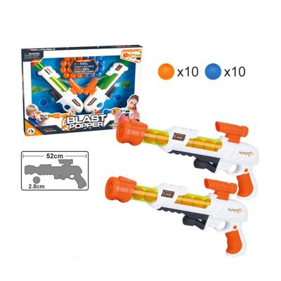 China Plastic Air Power Snap Gun Blast Snap Pump Air Gun Target Game Toy Set with Weapon Blast Snap Gun EVA foam ball fire for sale