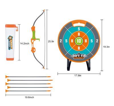 China Wholesale Kids Plastic Target Set Toys BSCI Factory Archery Shooting Game Children Set Archery Arrows 51*7 *46.2M for sale