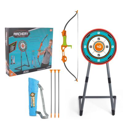 China BSCI Factory Wholesale Kids Shooting Game Bow Arrow Toy Set Archery 50*9*44cm for sale