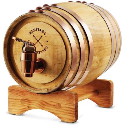 China Cheap Color Handmade Pine Beer Stain Whiskey Wooden Wine Barrel for sale