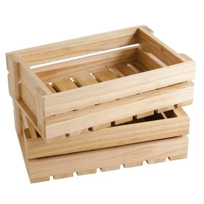 China Best Eco-Friendly Selling Cheap Fruit Vegetable Beer Shipping Wooden Crates Small Mini Dog Box Rustic Natural Decorative Wooden Crate Wholesale for sale