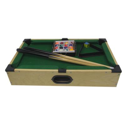 China FSC Handmade Indoor Wooden Mini Billiard Table Game for sale