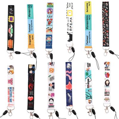 China Ring Lanyards Hot Selling Leather Others Metal Polyester Customized Printing Fashion Shorts Anime Lanyard for sale