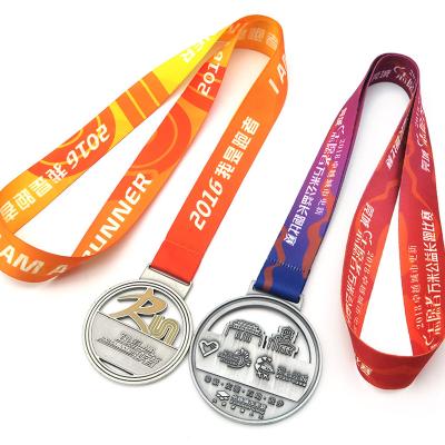 China For medal custom sublimation satin woven winner custom lanyards string medal lanyards and medal for sale