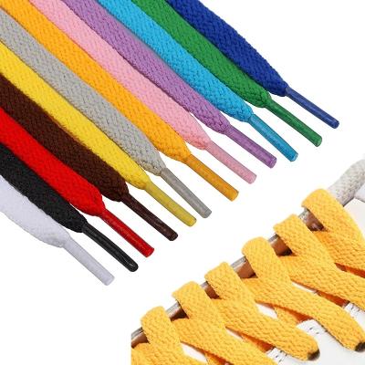 China Flat Personalized Logo Pattern Shoelaces Adults Children Custom Elastic Laces Lace Up Laces for sale